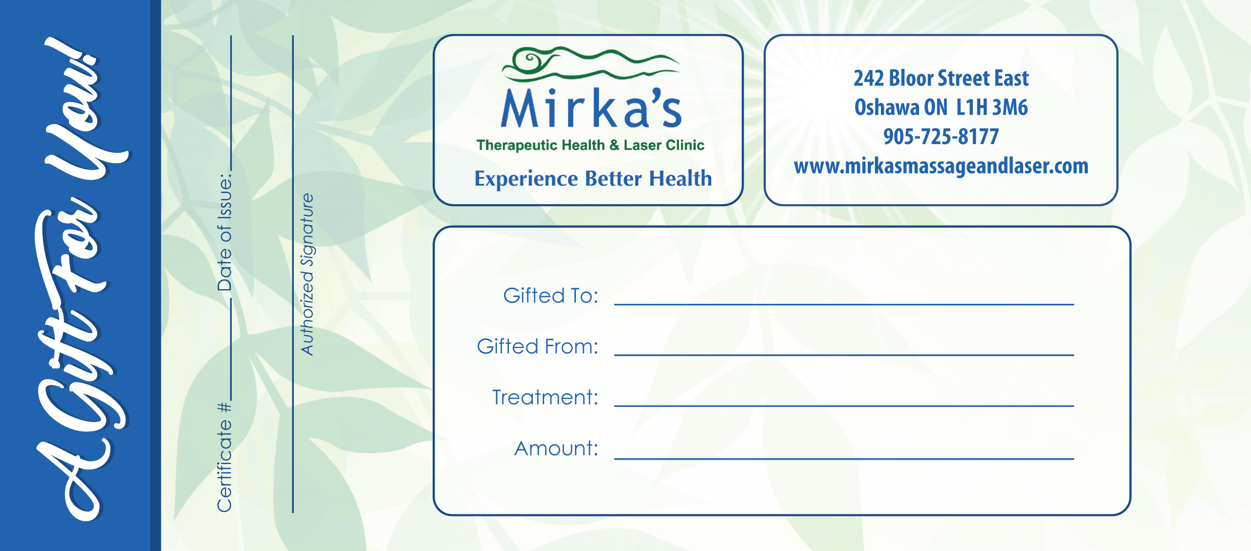 Gift Certificate Image